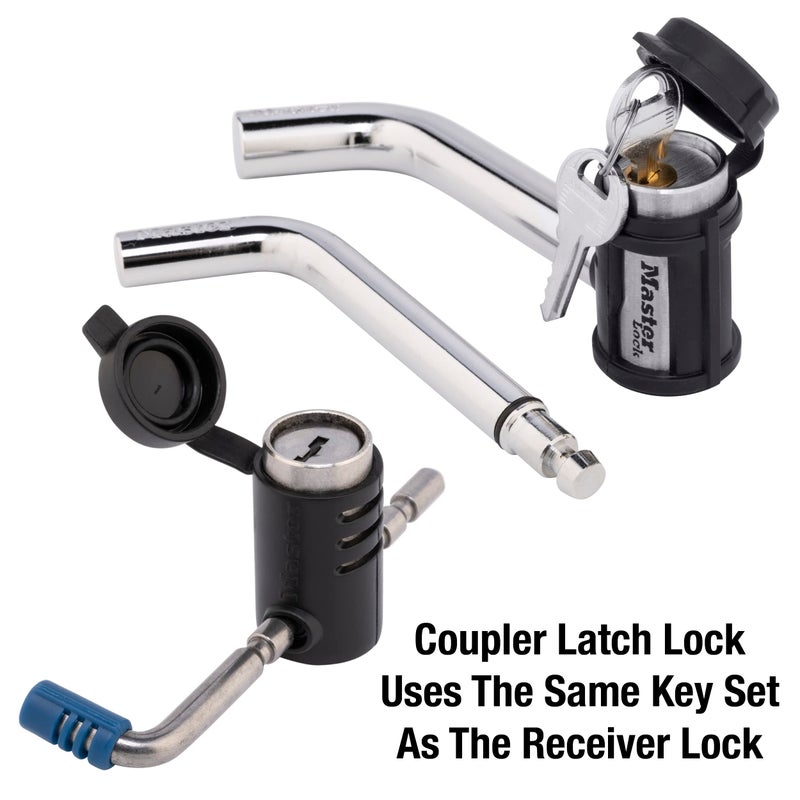 Master Lock 2848DAT Key Alike Set with Receiver and Coupler Latch Locks, 2-Piece Set - Image 2